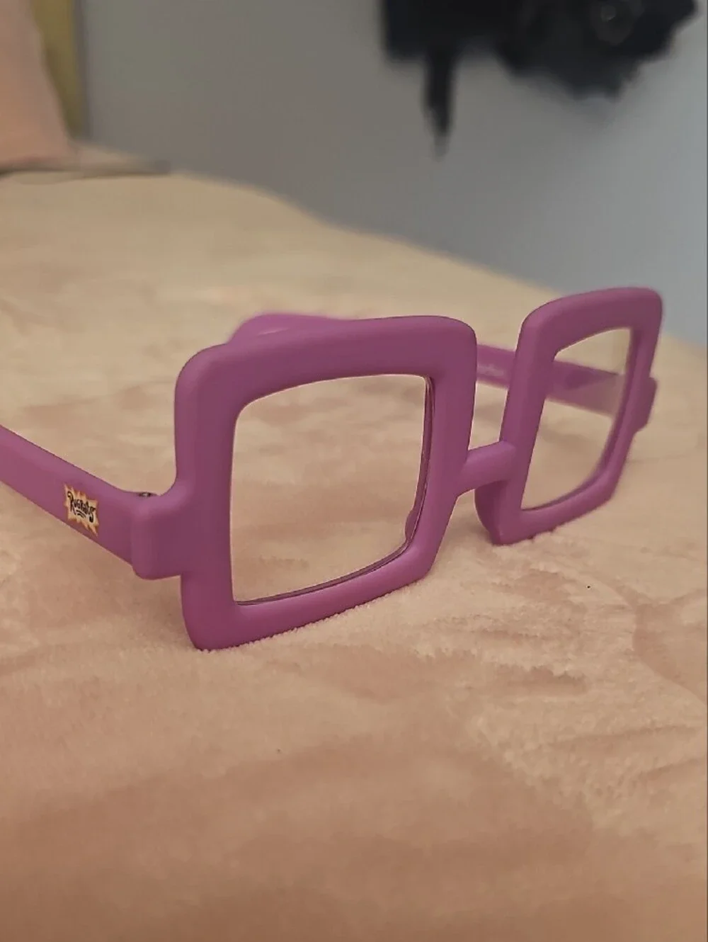 Square Purple Statement Sunglasses
